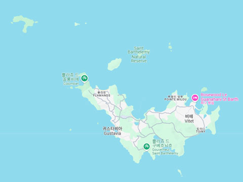 Saint Barth&eacute;lemy 지도