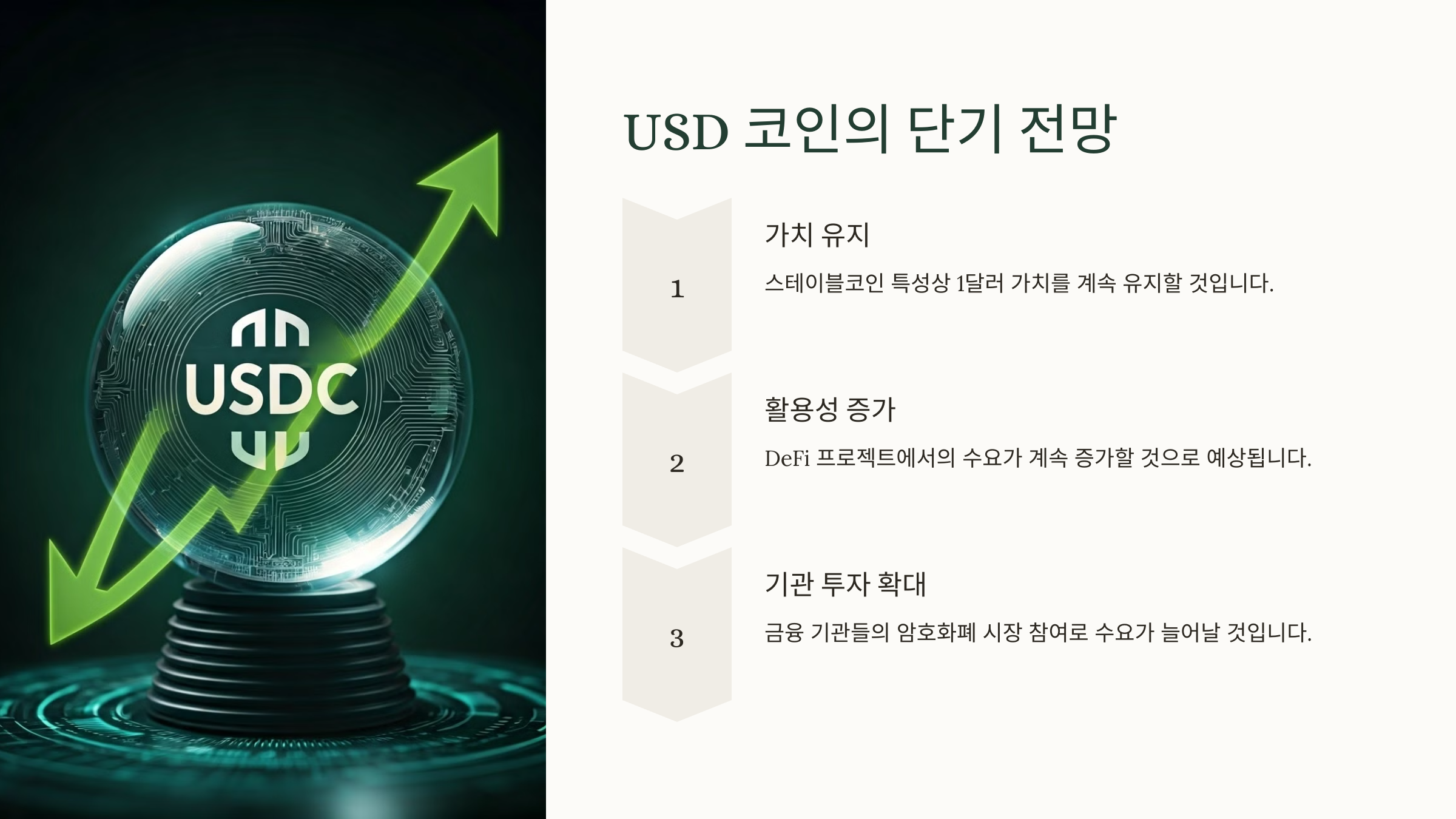 USD 코인의 단기 전망