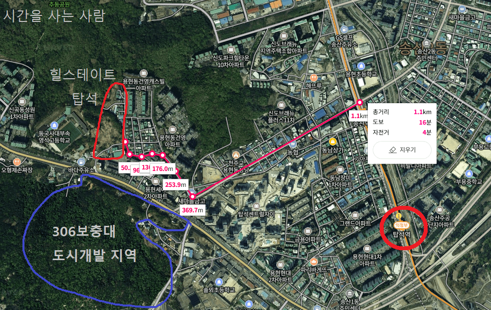  의정부 힐스테이트 탑석 : 306보충대 도시개발 살펴보기