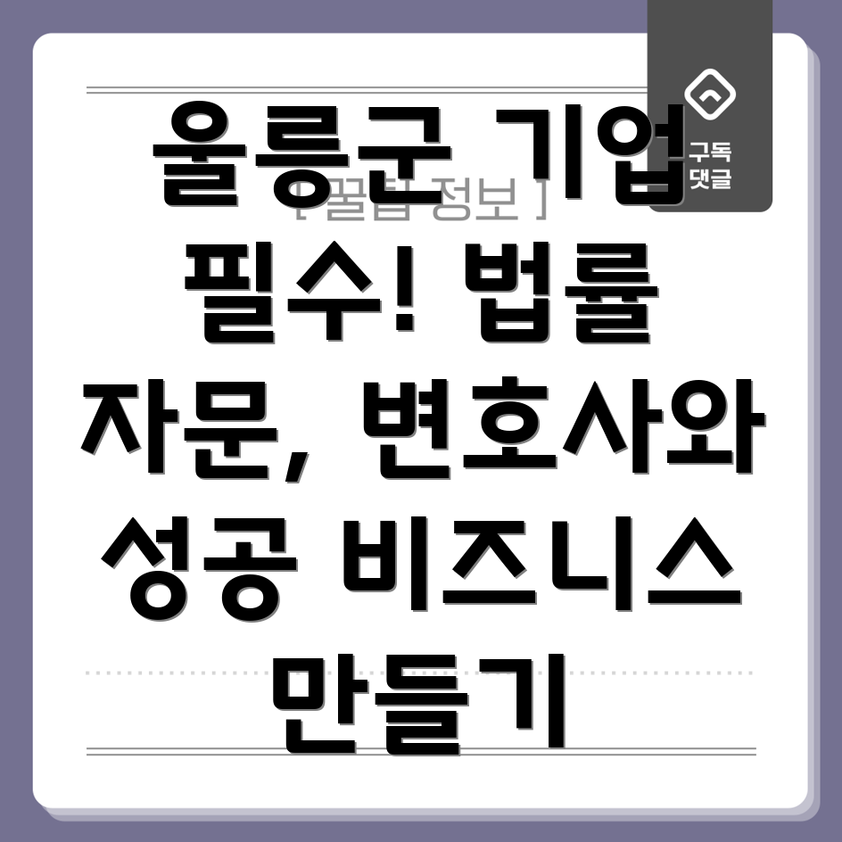 울릉군 북면 기업 법률 자문