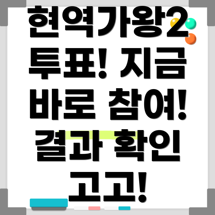 현역가왕2 투표
