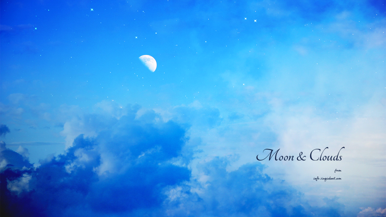 03 달과 구름 C - Moon and Clouds 구름배경화면