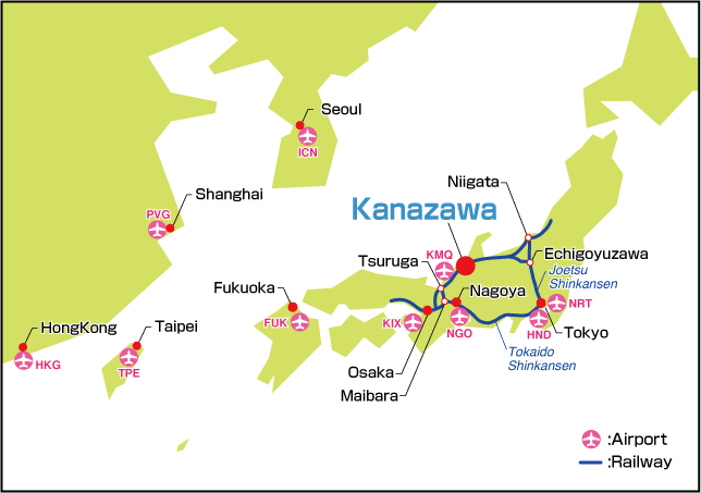 Kanazawa location map