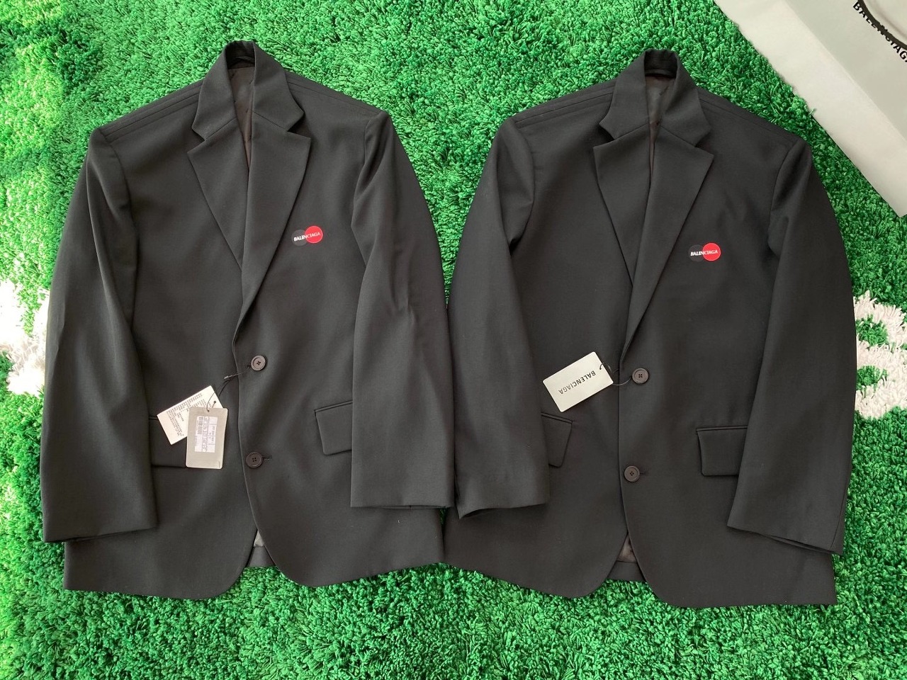  [BALENCIAGA] 발렌시아가 유니폼 복시 싱글 브레스트 블레이저 자켓 621998 TXI17 1000