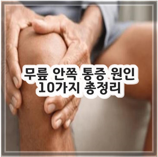 무릎 안쪽 통증 원인 10가지 총정리