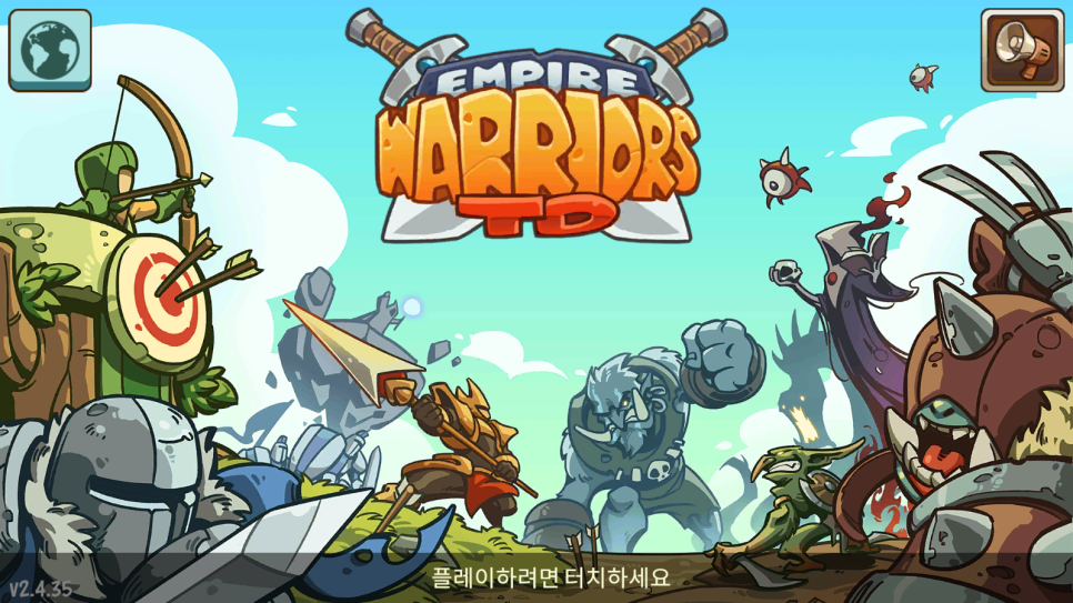  엠파이어 워리어(Empire Warriors) 영웅과 함께 하는 오프라인 타워 디펜스 모바일 게임