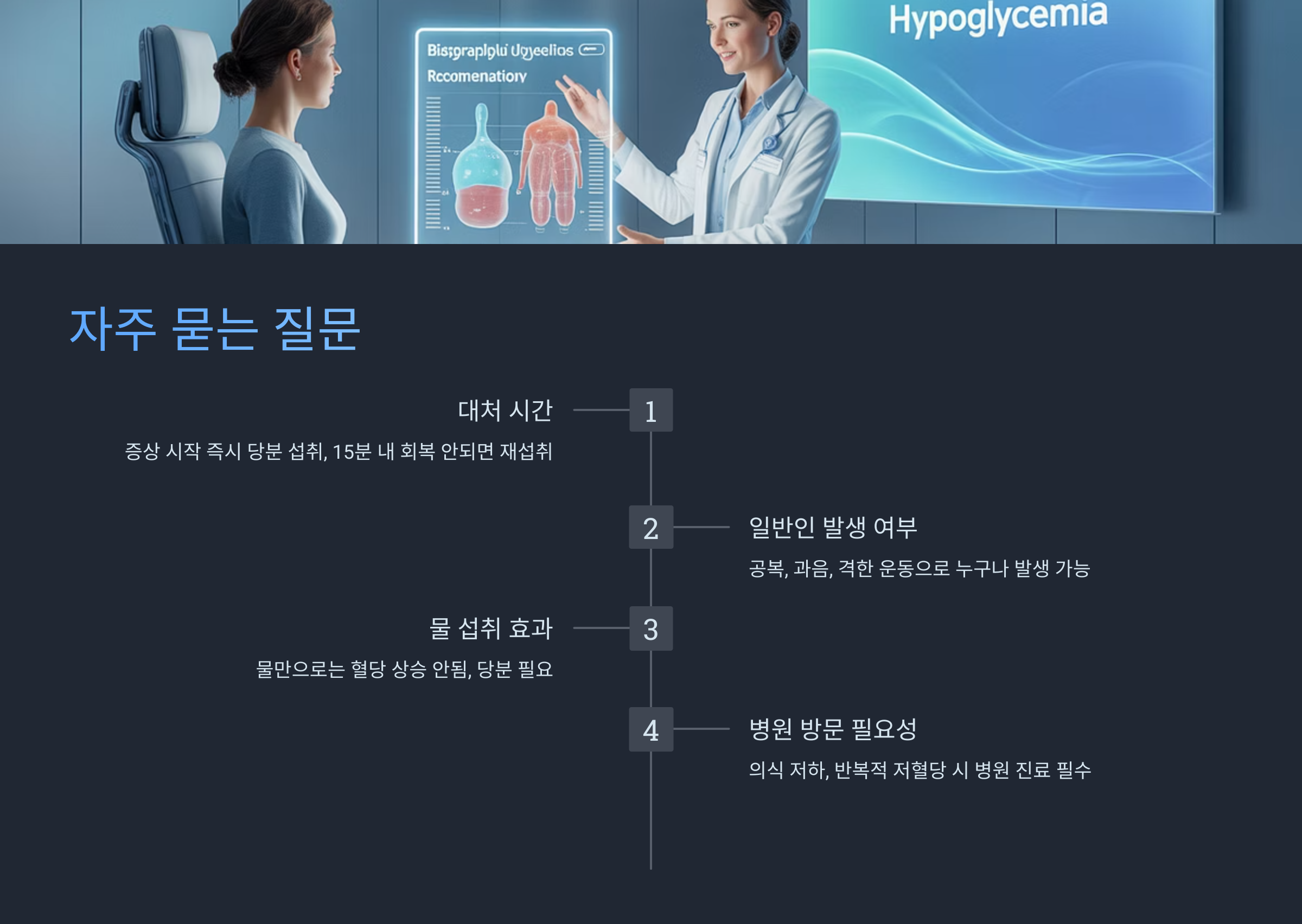 저혈당 쇼크 자주 묻는 질문