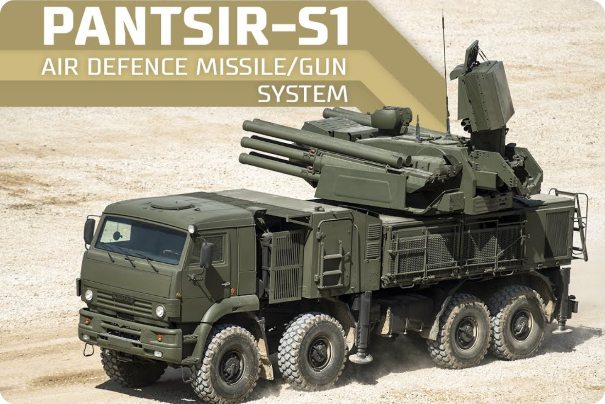 Pantsir-S1 Air Defence missile/gun system