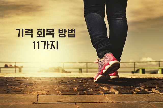  기력 회복에 좋은 방법 11 가지