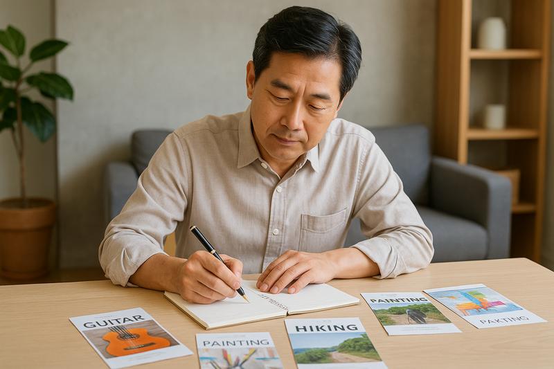 50대,60대 중년 우울·스트레스 해소하는 취미 시작법 7단계