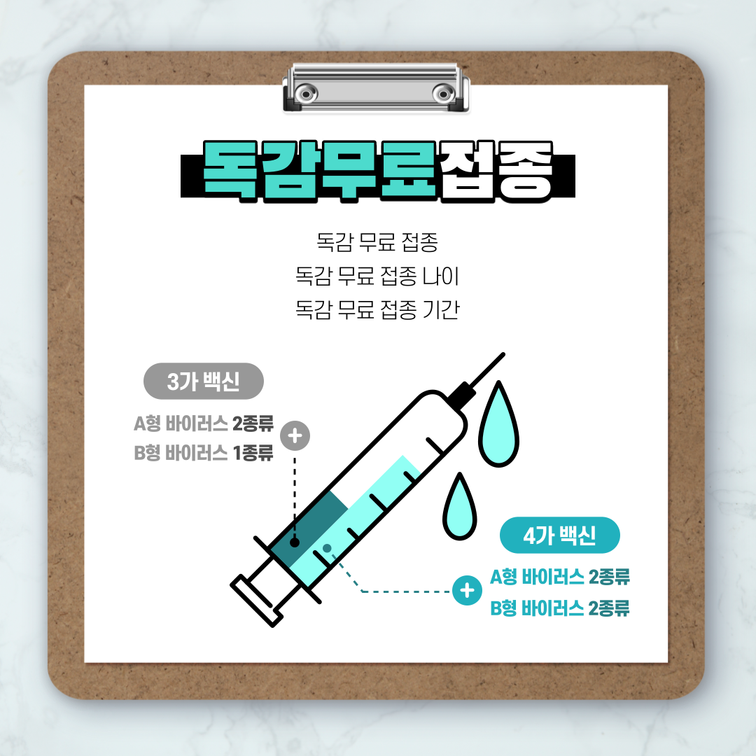  2021년 독감 무료 접종 대상 나이 날짜 인플루엔자 예방접종 기간