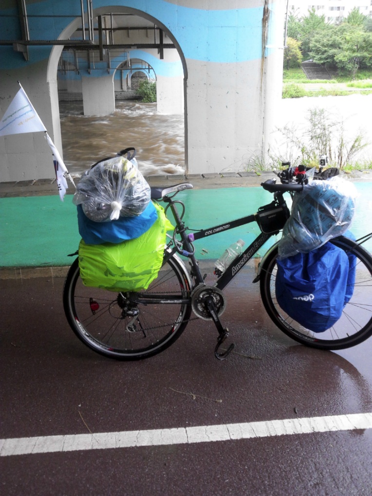 비 오는 자전거 여행 첫날, 어디까지 6