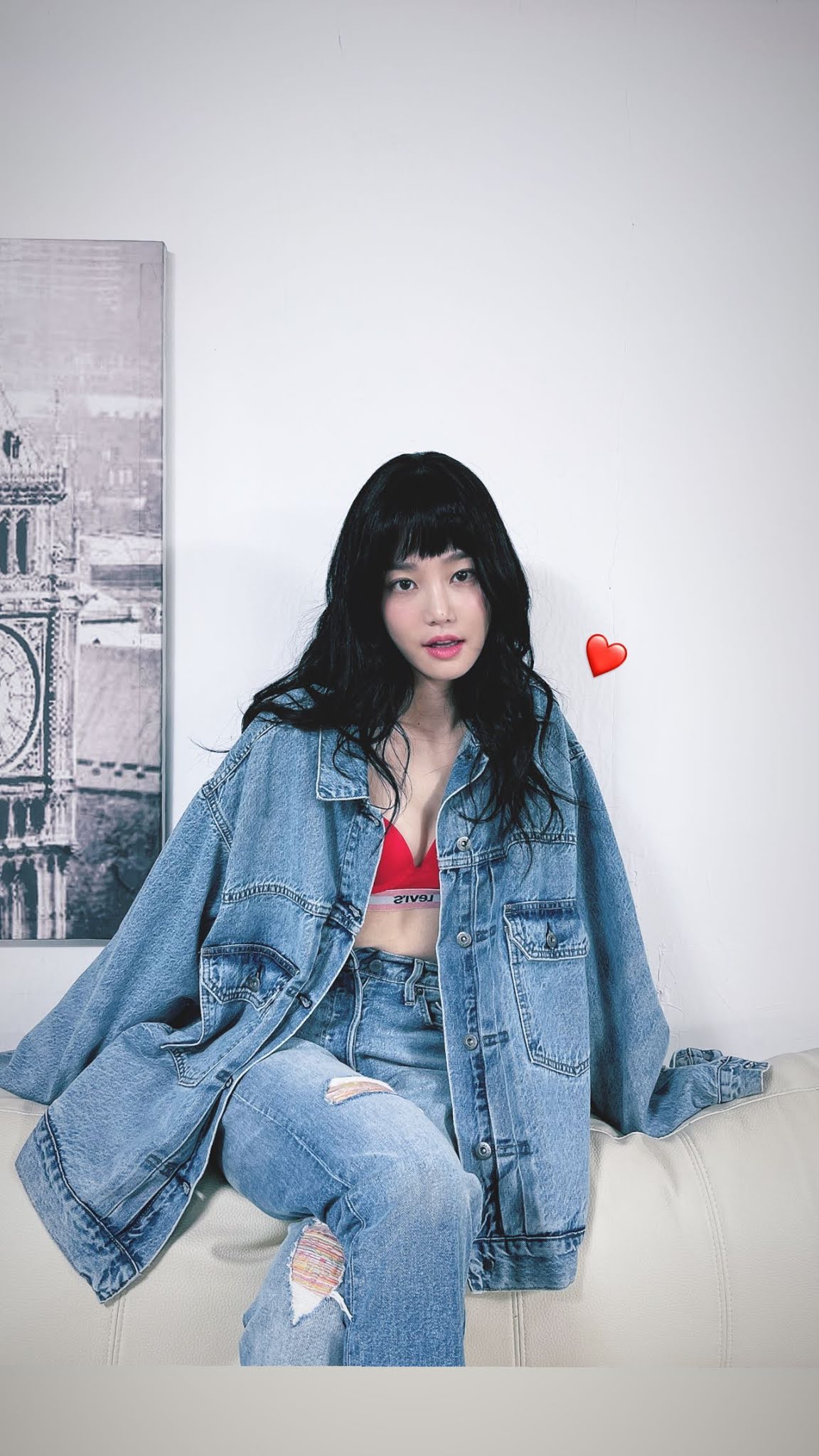  이유비 리바이스 바디웨어 언더웨어 화보 사진