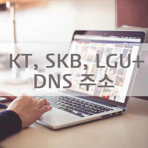 KT SKB LGU+ 인터넷서비스업체 DNS 주소 모음