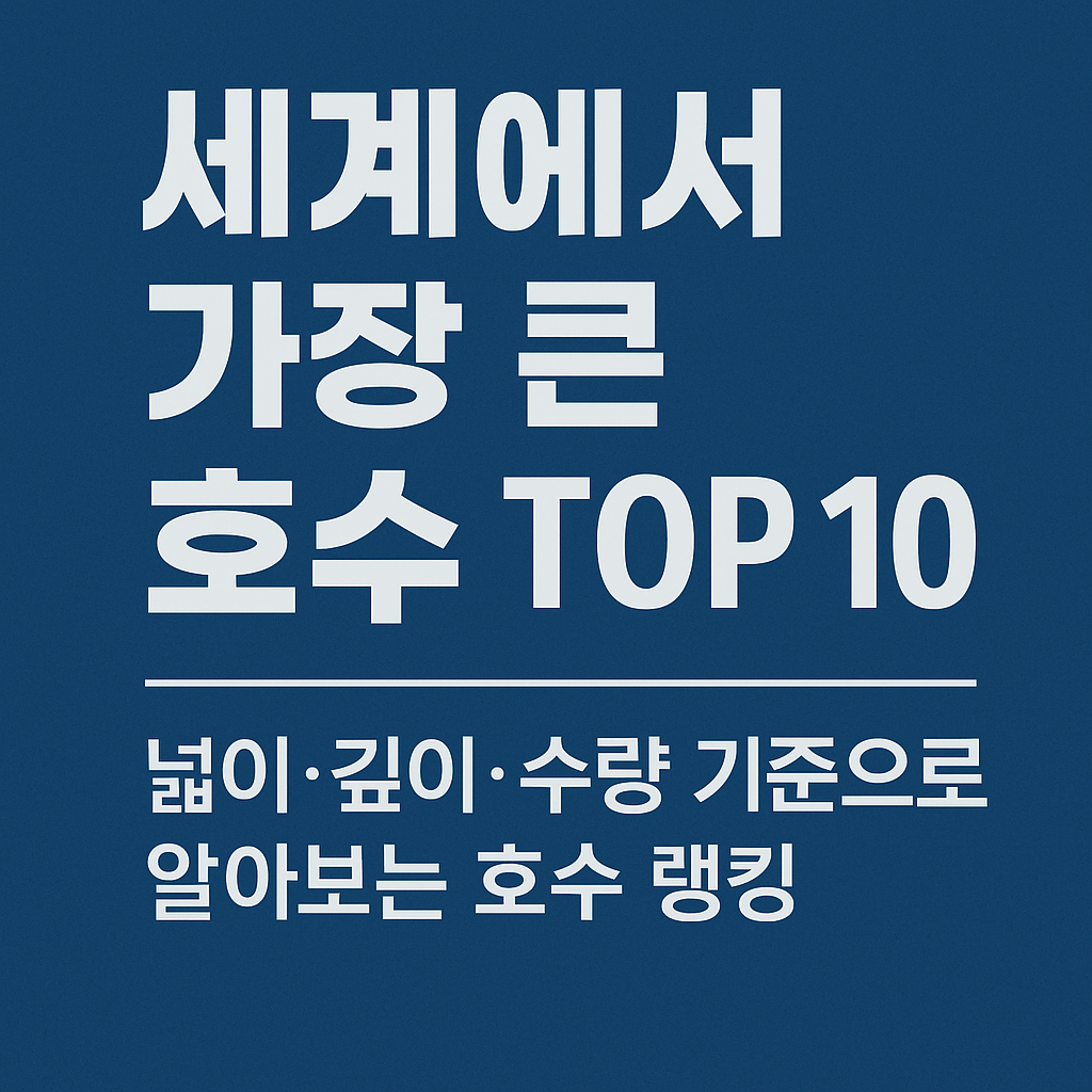 세계에서 가장 큰 호수 TOP 10 - 넓이·깊이·수량 기준으로 알아보는 호수 랭킹