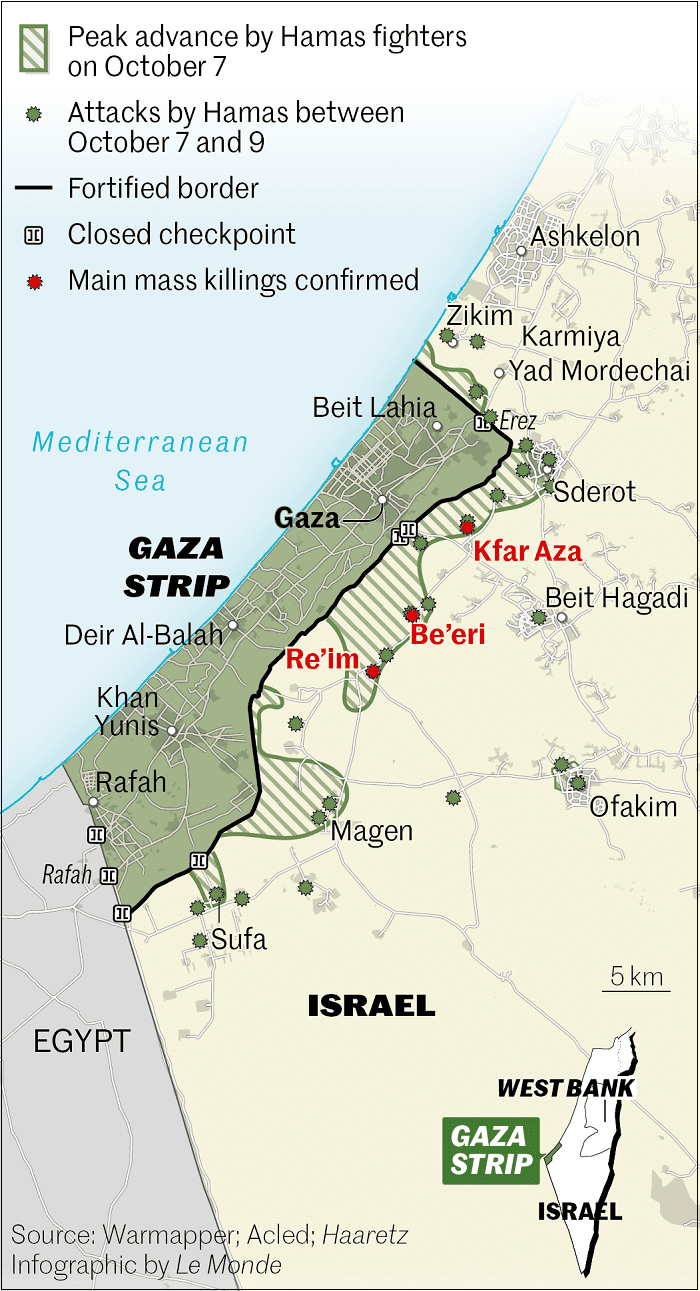 이스라엘 안보에 헛점...무방비로 당해...하마스&#44; 인질 대량 학살 자행