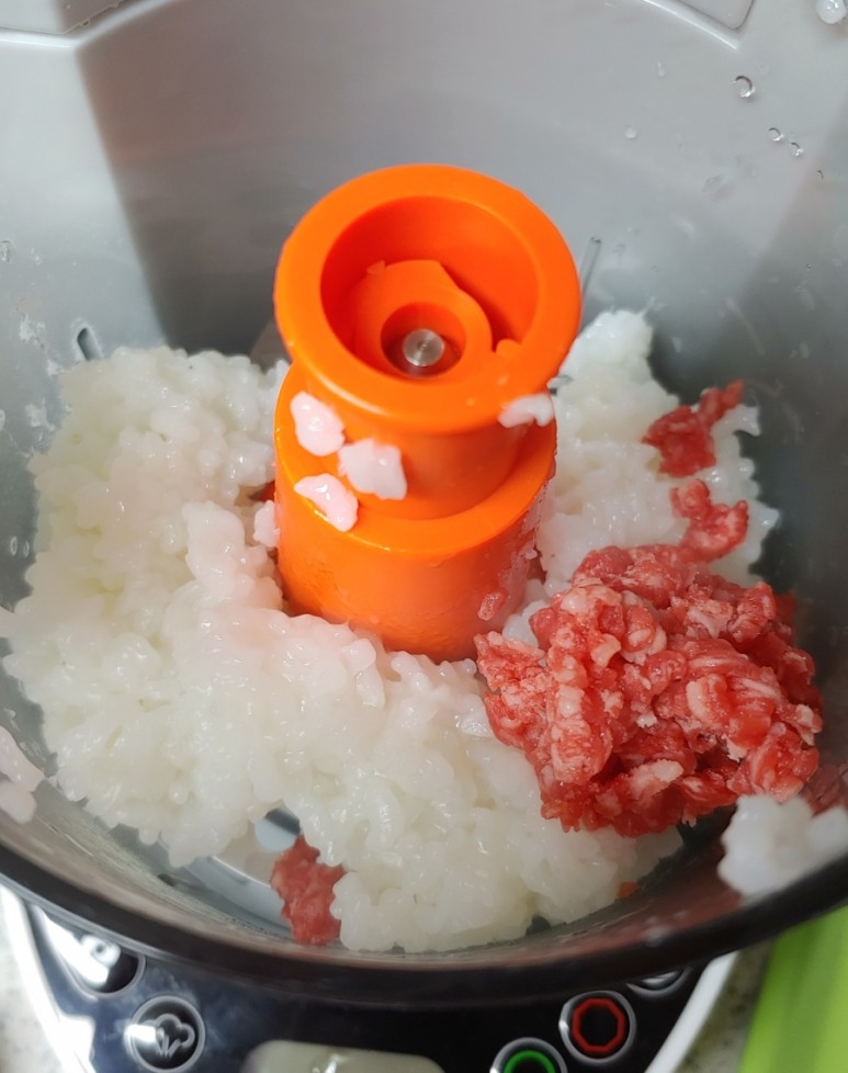 베이비브레자 얼리 베이비푸드 : 소고기떡 만들기 (삐삐119 이유식책 / 이유식 쇠고기 부분 / 등심 큐브 분할 / 블루마 베이비푸드 큐브) 9