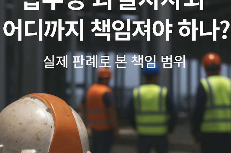 업무상 과실치사죄, 실제 판례, 책임 범위
