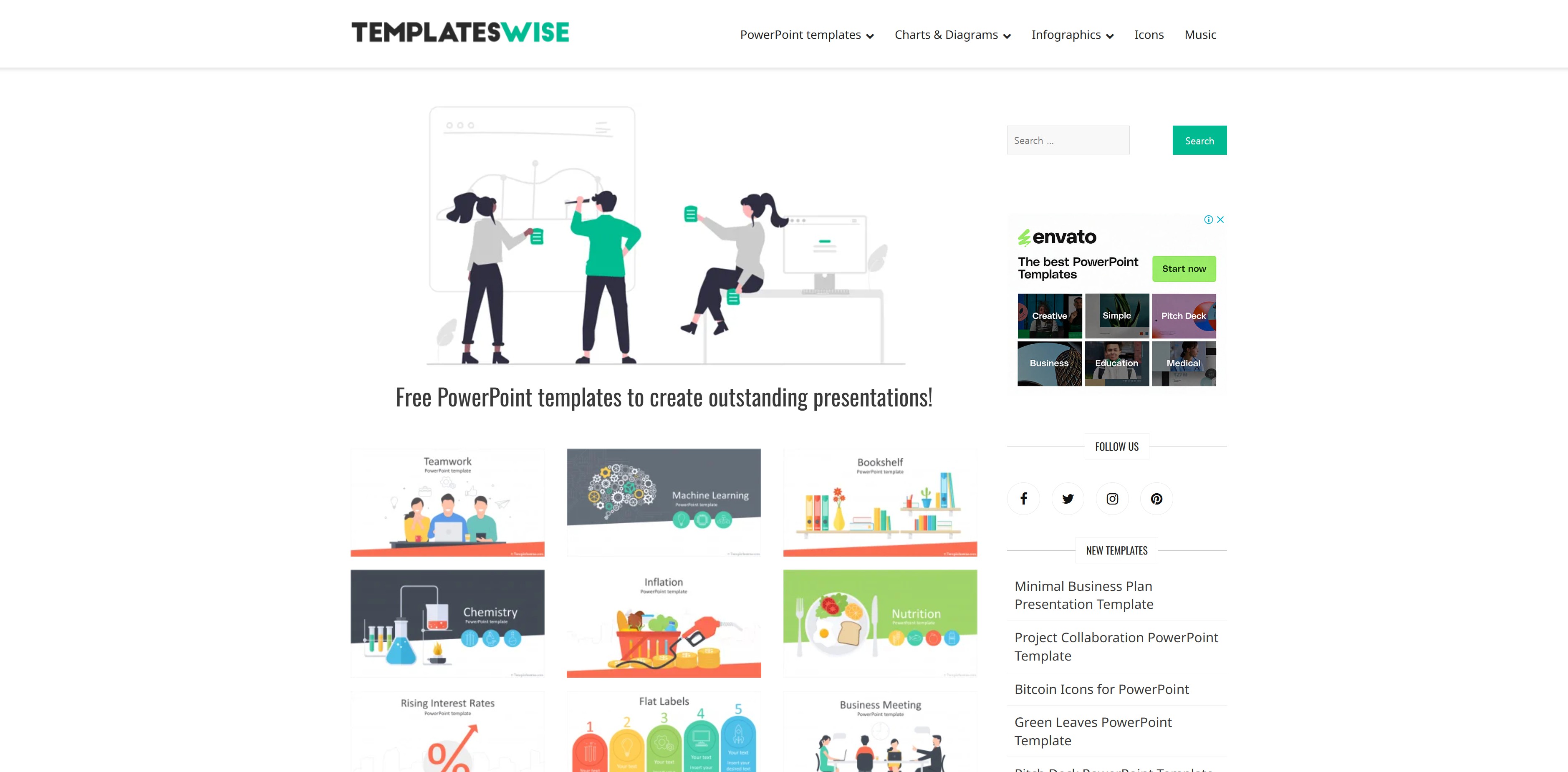 Free PPT Template Websites - 4. TemplatesWise