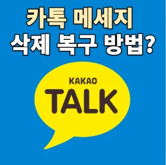 카톡 삭제된 메시지 보는방법 복구 방법 아이폰 갤럭시_19