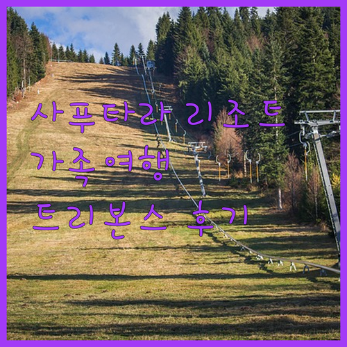 사푸타라 리조트 가족 여행 트리본스 