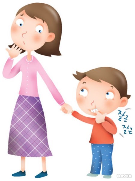 손가락 빠는 아이, 손톱 물어뜯는 아이