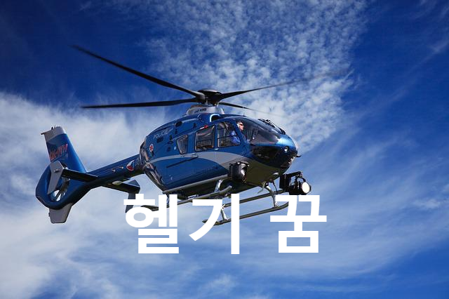  헬기가 꿈속에 보일때 상황별 꿈해몽
