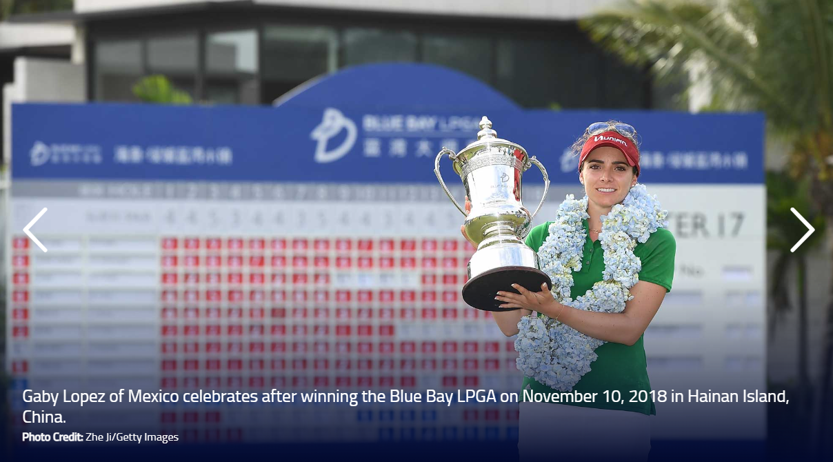2018년 블루 베이 LPGA 우승자 가비 로페스