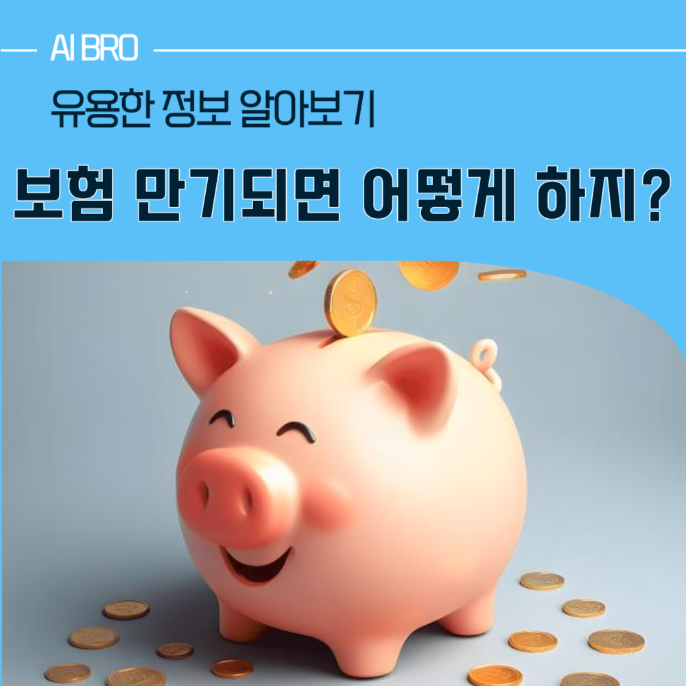 보험 만기가 되면 어떻게 하지