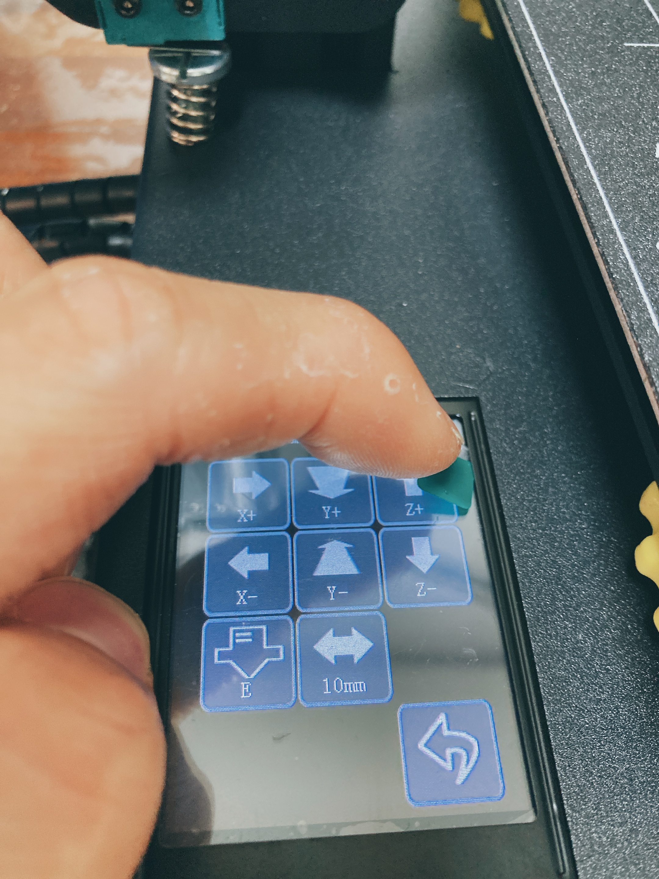 킹룬 KP3S 필라멘트 교체 방법_Z축 상승 메뉴