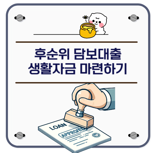 후순위 담보대출 생활자금