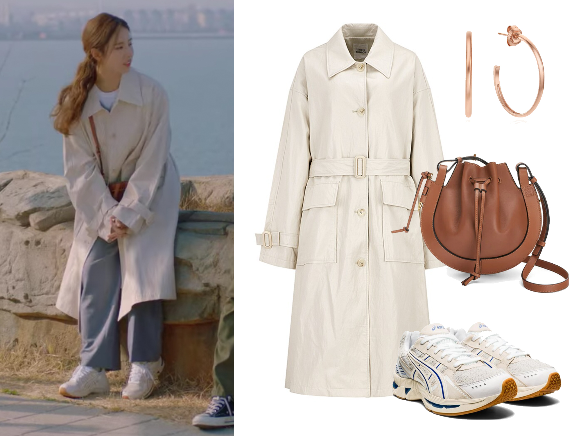  런온 9회 신세경 패션 2탄 (LOEWE 로에베, STUDIO TOMBOY 스튜디오 톰보이, ASICS 아식스, Tirr Lirr 티르리르)