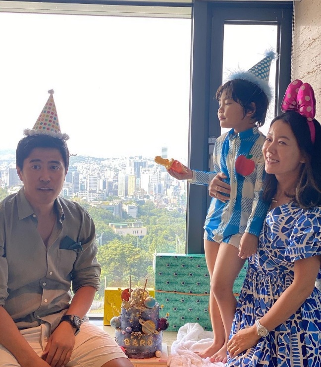 안선영-가족-생일잔치