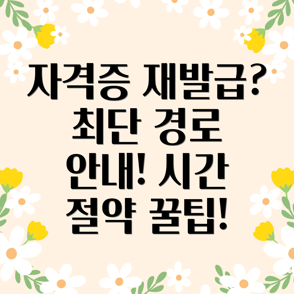 자격증 재발급