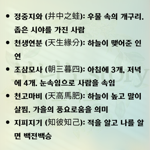 고사성어-모음-사진