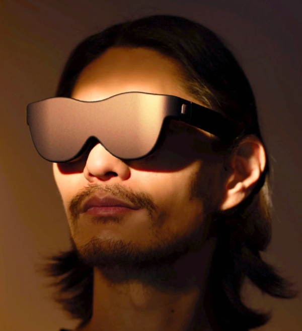 독서전용 VR 안경 착용