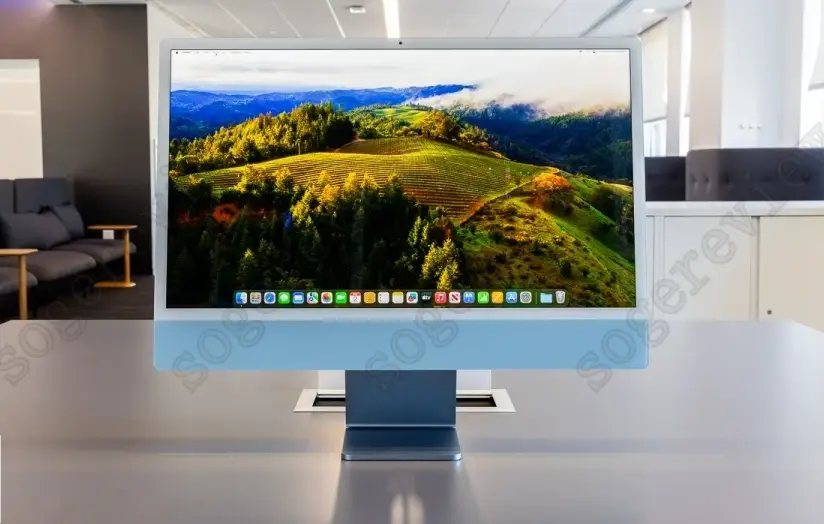 Apple iMac M3(2023년형) 전면도