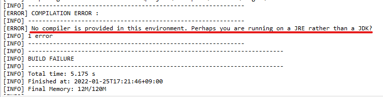 [스프링] Maven build error