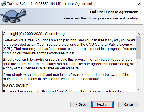 코더제로 유니티 기타 유니티 TortoiseSVN TortoiseSVN License Agreement
