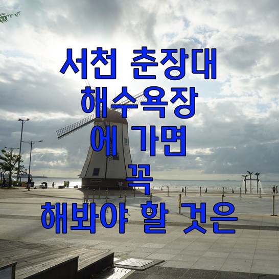  서천 춘장대 해수욕장에 가면 꼭 해봐야 할 것은