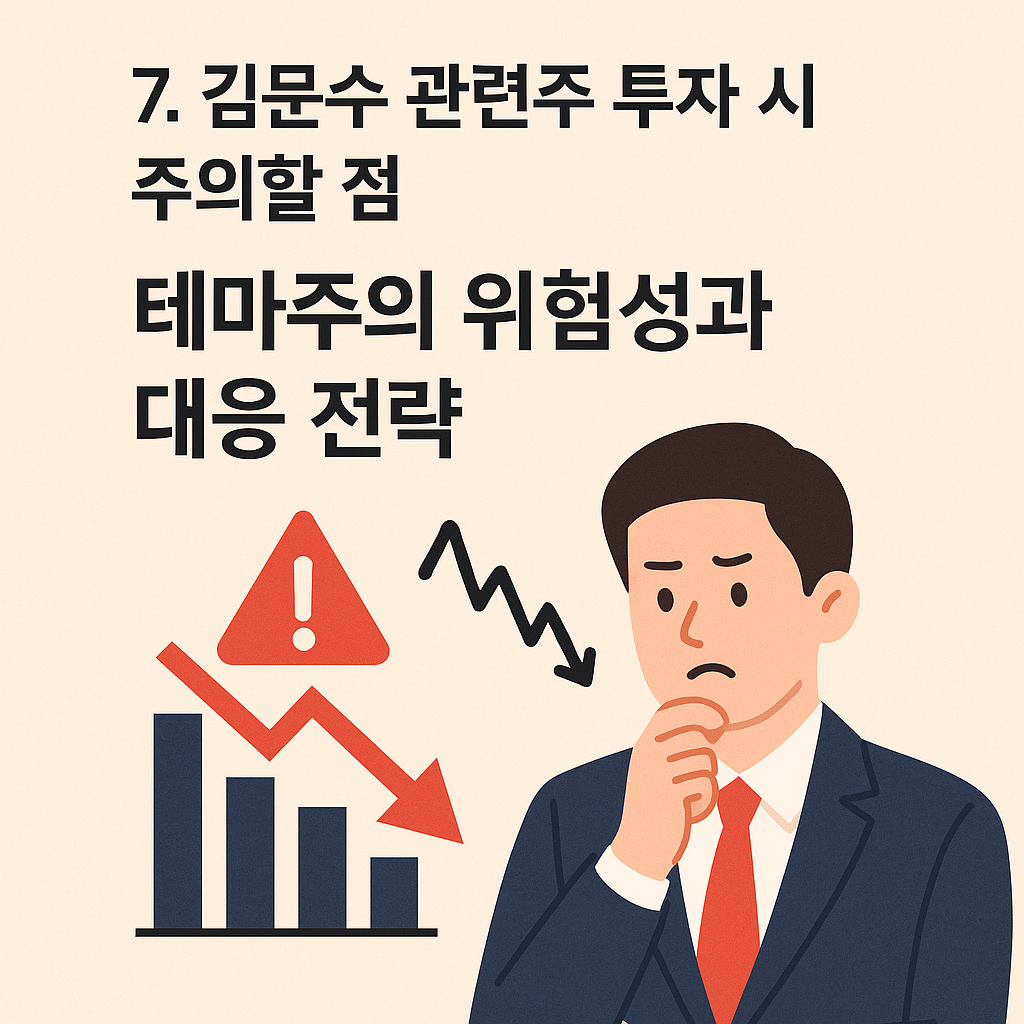 📌 7. 김문수 관련주 투자 시 주의할 점｜테마주의 위험성과 대응 전략 - 타이틀사진