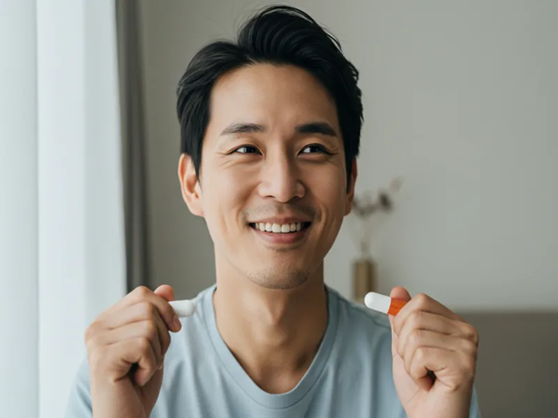 아보다트 복용 중단 후 부작용에서 회복되어 건강한 일상을 되찾은 남성의 긍정적인 모습