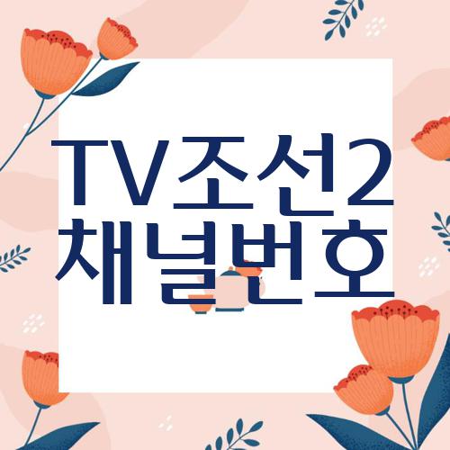 TV조선2 채널번호