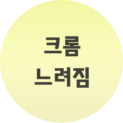  크롬 느려짐 어떻게 대처할까요? 빠르게 만들기