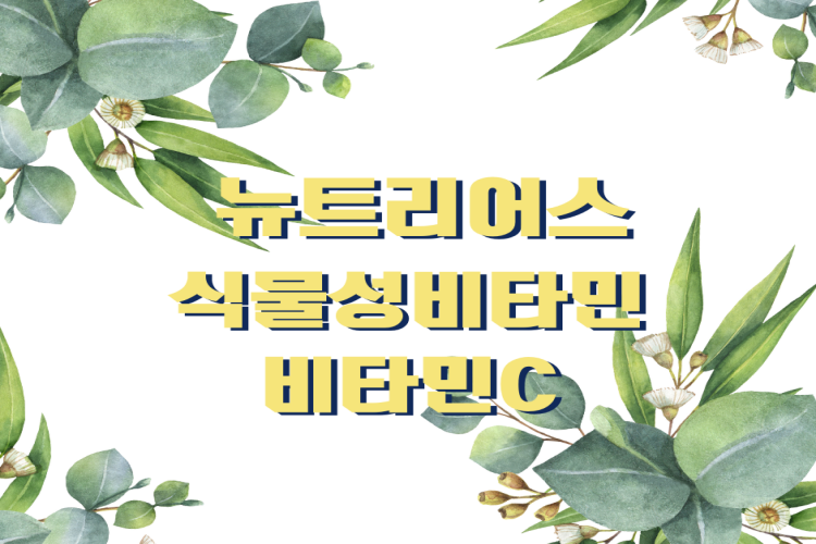 비타민C 뉴트리어스 맘에 들어