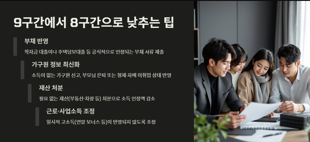 9구간에서 8구간으로 낮추는 꿀팁