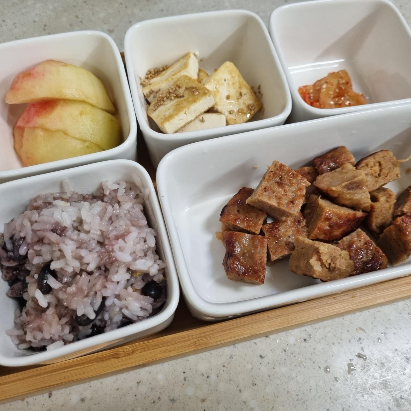  1인 식기 세트 아이가 좋아해요! (유아 식판 대체 활용)