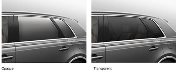 토판&#44; 세계 최초 액정 빛 제어 필름 윈도우 글라스 개발 VIDEO: World’s first automotive light control side window glass
