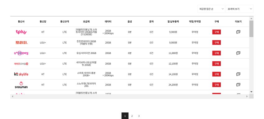 통신사선택