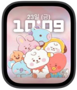 애플워치 배경화면 BT21 페이스 3종 무료 다운받기